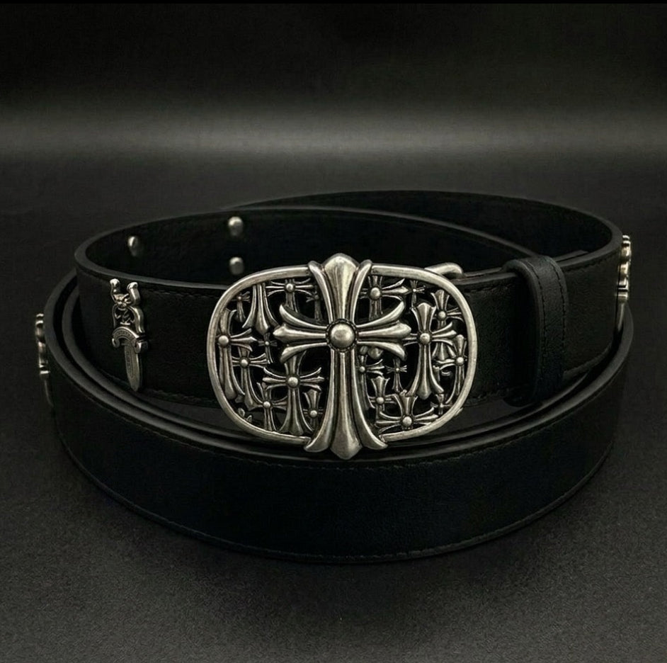 Chrome CEMETERY CROSS BELT